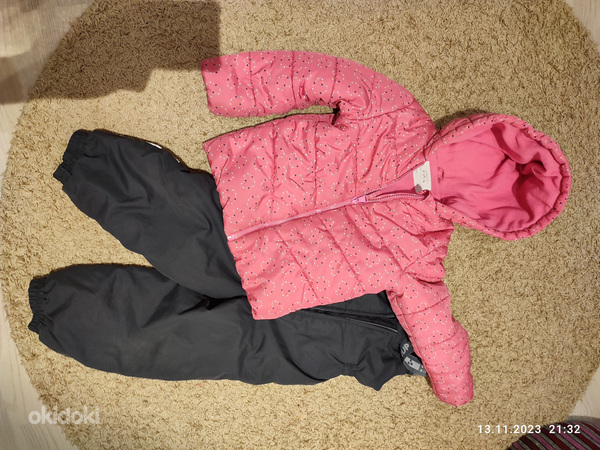 Зимний комплект Huppa брюки 104, куртка для девочек 110 (фото #2)