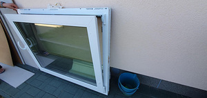 PVC aken - 70x1000x1250, topeltklaasid (kolmekihiline) (2 foto / 5)