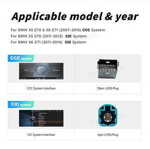 BMW X5 X6 E70 E71 Uus Android 13 Multimedia CarPlay. (2 foto / 6)