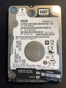 Kõvaketas Western Digital Black WD5000LPLX 500GB (1 foto / 3)