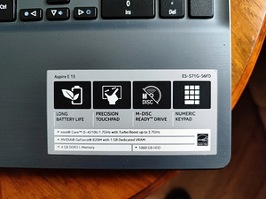 Sülearvuti Acer E5-571G-56FD (1 foto / 2)
