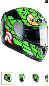 Мотоциклетный шлем HJC RPHA Green Mamba