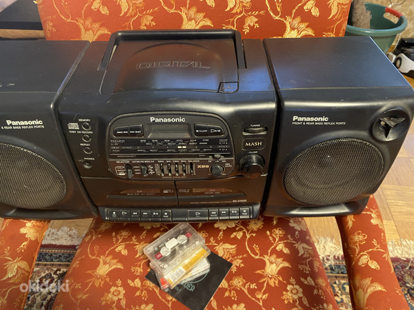 Panasonic RX-DT600 радио CD с двойным кассетным магнитофоном (фото #1)