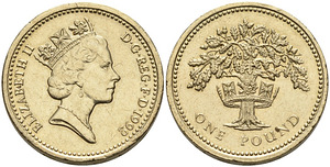 1 UK pound. (3 foto / 4)