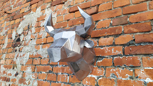 Polygonal bull head (2 foto / 6)
