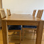 Дубовый обеденный стол и 4 стула (фото #1)
