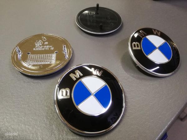 BMW эмблемы на капот и багажник 82 и 74 mm (фото #1)
