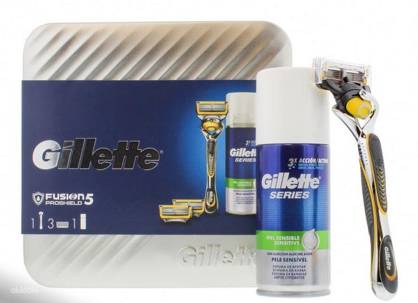 Бритвенный набор Gillette Fusion ProShield в подарочной упак (фото #1)