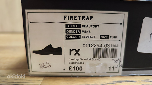 Мужские стильные туфли Firetrap Beufort, s.45 (фото #8)