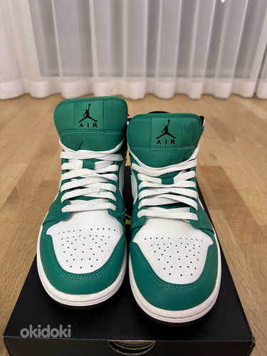 Air Jordan 1 Mid Lucky Зеленый/Черно-Белый (фото #3)