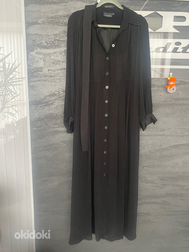 Элегантное черное платье макси Andiata финского дизайна с ка (фото #6)