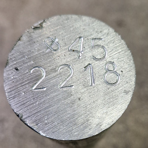 Алюминий (сплав 2218 жаропрочный) круг 45mm 1m 4,3kg (2 фото из 3)