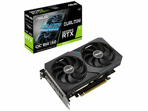 ASUS GeForce RTX 3060 Ti Dual Mini V2 O8G LHR, 8192 MB GDDR6 (1 foto / 5)
