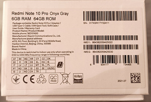 Readmi Note 10 Pro 6gb ram 64gb rom (5 foto / 5)