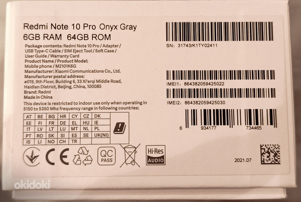 Readmi Note 10 Pro 6gb ram 64gb rom (фото #5)