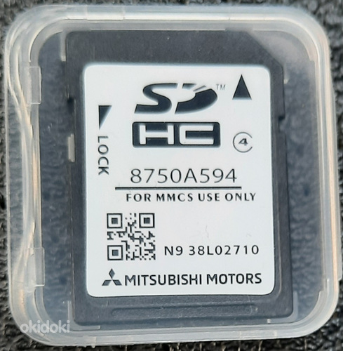 Mitsubishi MMCS SD Card Navigation SAT NAV Map 2022-A Europe (foto #1)