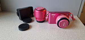 Цифровая камера NIKON 1J2 +2 объектива +карта памяти 32GB и (4 фото из 7)