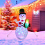 Рождество!Снеговик длиной 1,5 м со светодиодом (фото #2)