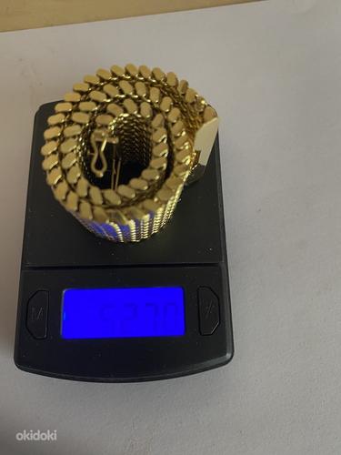 Золотой массивный браслет 52.70 г 3cm ширина 585 проба (фото #8)