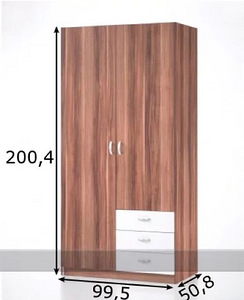 UUS! Riidekapp Focus, ploom/valge, made in Denmark! (2 foto / 5)