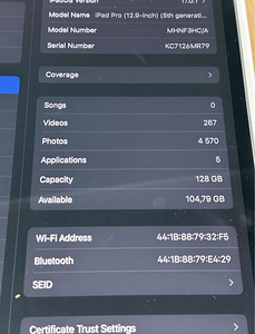 Apple iPad Pro M1 12.9" (2021) 5th Gen 128gb, Wifi, Space Gr (8 foto / 9)