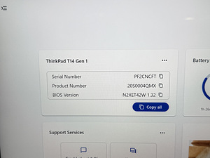 Lenovo ThinkPad T14, i7, 4K ,MX330, 32GB RAM, 1TB SSD, 4G,ID (9 foto / 10)