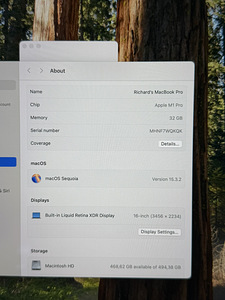 Apple MacBook Pro 16" 2021 | 32GB! | M1 PRO 10/16 |512GB SSD (10 foto / 10)