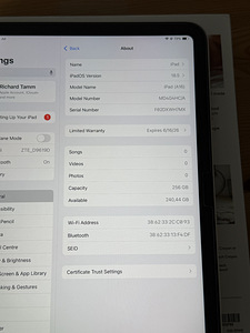 Apple iPad 11" A16 (2025) Wi-Fi 256GB, Uueväärne! Garantii (8 foto / 9)