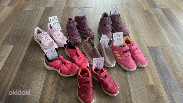 Jalatsid suurus 31-36 (7 paari) Nike, Viking, Adidas