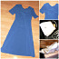 Элегантное итальянское синее платье-стрейч, 40-42-L, новое (фото #3)