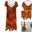 Красивое оранжевое платье из трикотажа-стрейч, 40-44-L-XL (фото #2)