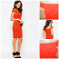Эффектное ярко-оранжевое платье-футляр 42-L-XL-UK14 (фото #2)