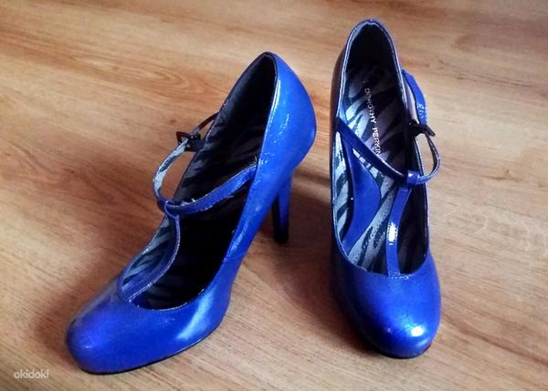 Dorothy Perkins ярко-синие лаковые туфельки, р. 38, новые (фото #2)