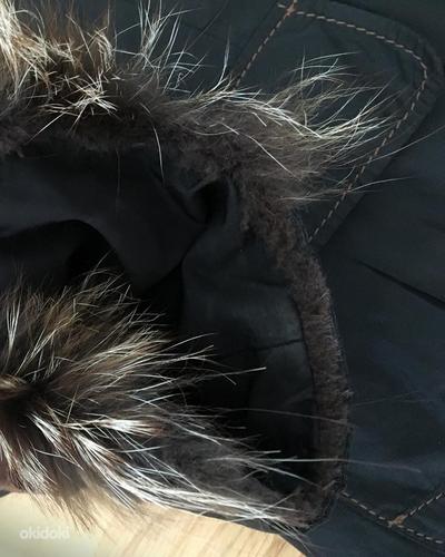 Зимняя куртка с капюшоном, мех лиса-кролик, 52-XL-2XL (фото #8)