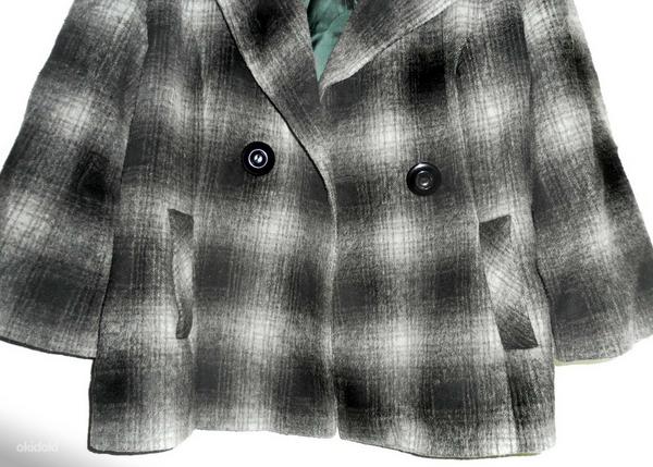 Jasper Conran cтильное серое в клетку пальто, 42-44- XL-UK16 (фото #4)