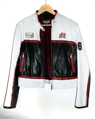 Formula1 эффектная куртка из натуральной кожи, 40-42-L-XL (фото #1)