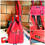 Чудная маленькая красная кожаная сумочка, новая (фото #3)