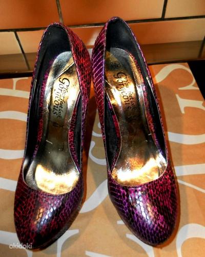 New Look лиловые туфли с узором змеиная кожа, 38 (фото #2)