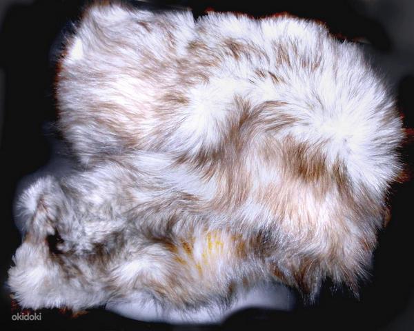 Шикарный воротник из меха полярной лисы-песца (фото #3)