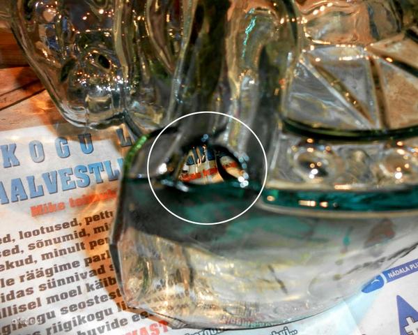 Ilus käsitöö Itaalia kiikhobu kujul klaasist suur vaas (foto #6)
