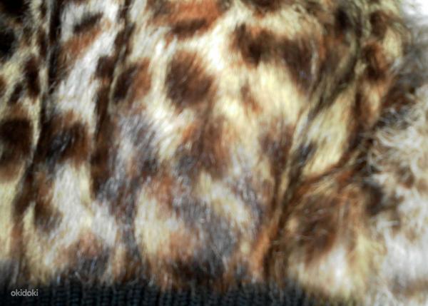 Guess leopardimustriga jänesekarvane kootud vest, S-M (foto #9)