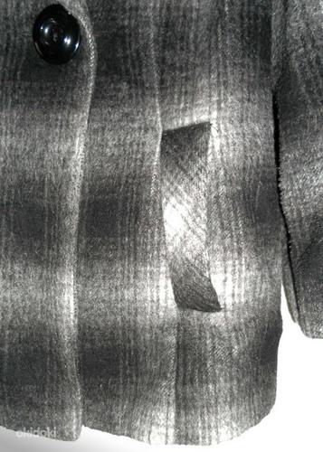Jasper Conran cтильное серое в клетку пальто, 42-44- XL-UK16 (фото #6)