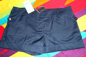 Meremehe stiilis tumesinine kostüüm: vest+šortid, 42-XL, uus (4 foto / 8)