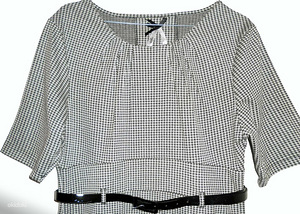Эффектное офисное платье-футляр -стрейч, 44-48-XL-2XL (2 фото из 7)