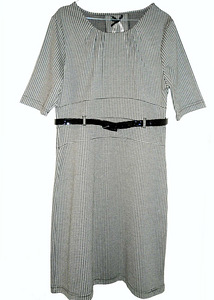 Эффектное офисное платье-футляр -стрейч 44-48-XL-2XL (2 фото из 9)