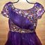 Роскошное лиловое бальное платье со стразами, S-M-36-38 (фото #2)