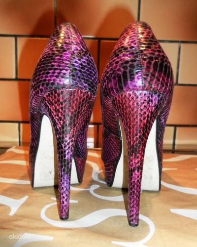 New Look лиловые туфли с узором змеиная кожа, 38 (фото #3)