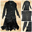 Стильный нарядный черный комплект-блузка и юбка, M-L-38-40 (фото #1)