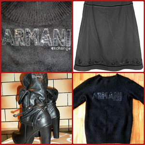 Armani Exchange must angoora villaga kampsun, L-XL, uus (7 foto / 7)