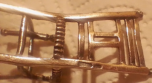 Vintage hõbe miniatuur, tool, proov 925 (6 foto / 6)